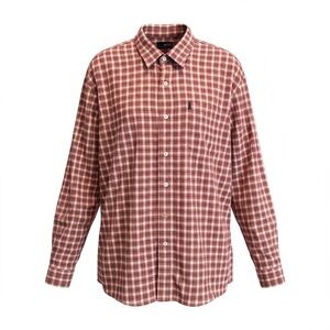 BKE 67 Men’s Plaid Button Up Shirt Red Long Sleeve Western Casual Size 2xl